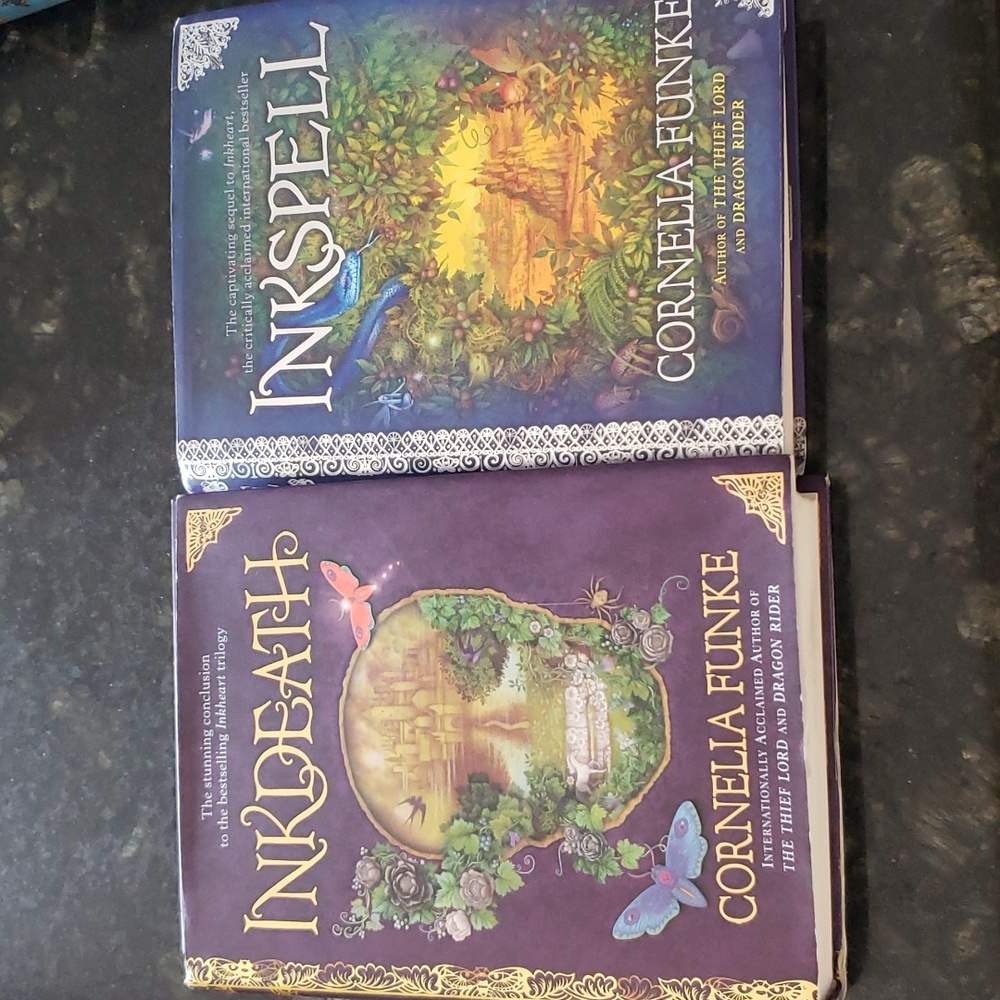 Inkdeath & Inkspell by Cornelia Funke (bundle of 2 Hardcover books)